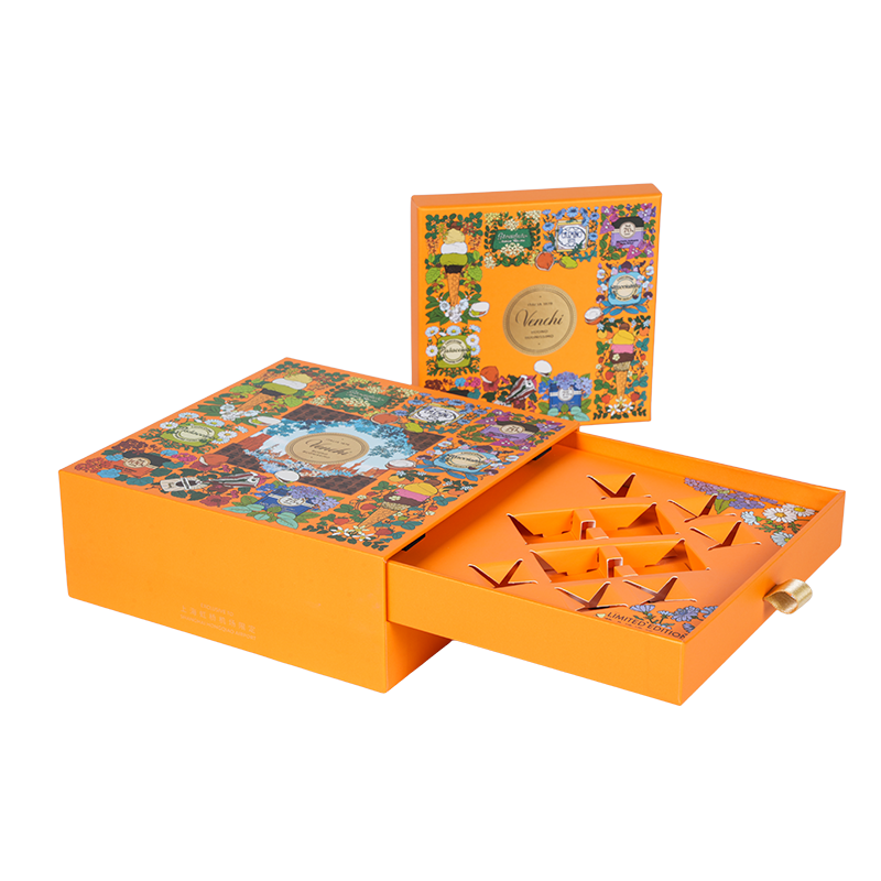 Stiv dobbeltdørs chokoladeæske