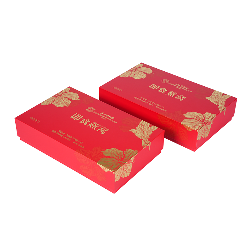 Stivt løftelåg fuglerede gaveæske