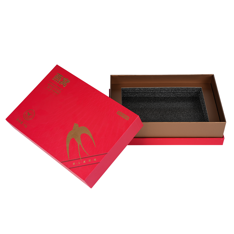 Stivt løftelåg fuglerede gaveæske