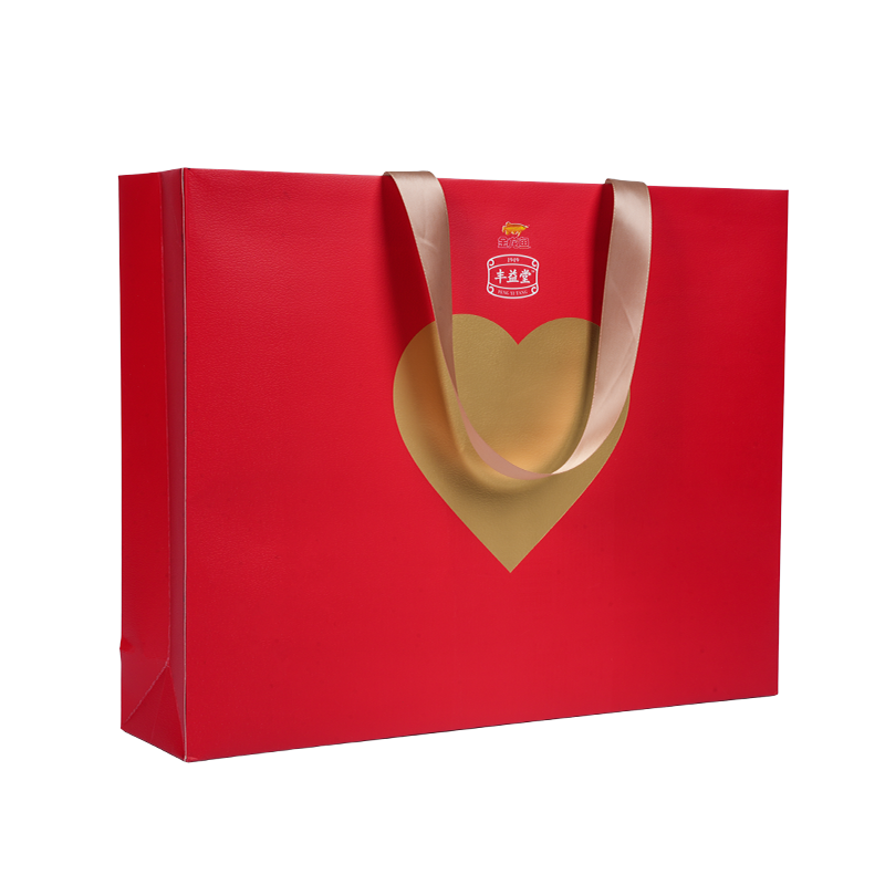 Vandtæt og varmstemplet kraftpapir bæretaske til spiselig olie