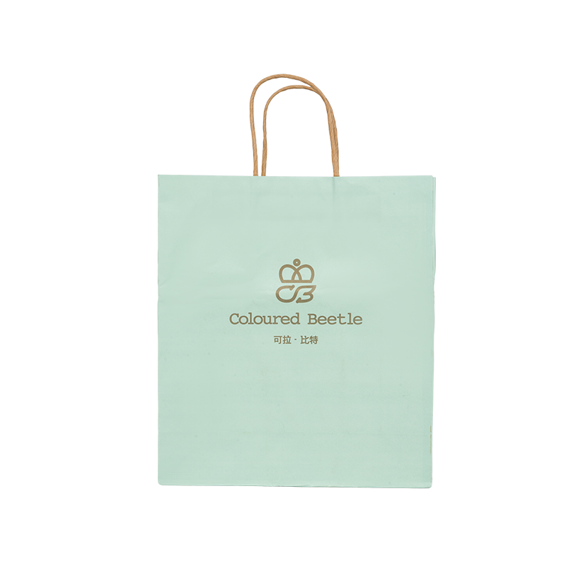 Tøjemballage vandret håndholdt fortykket hvid pappose