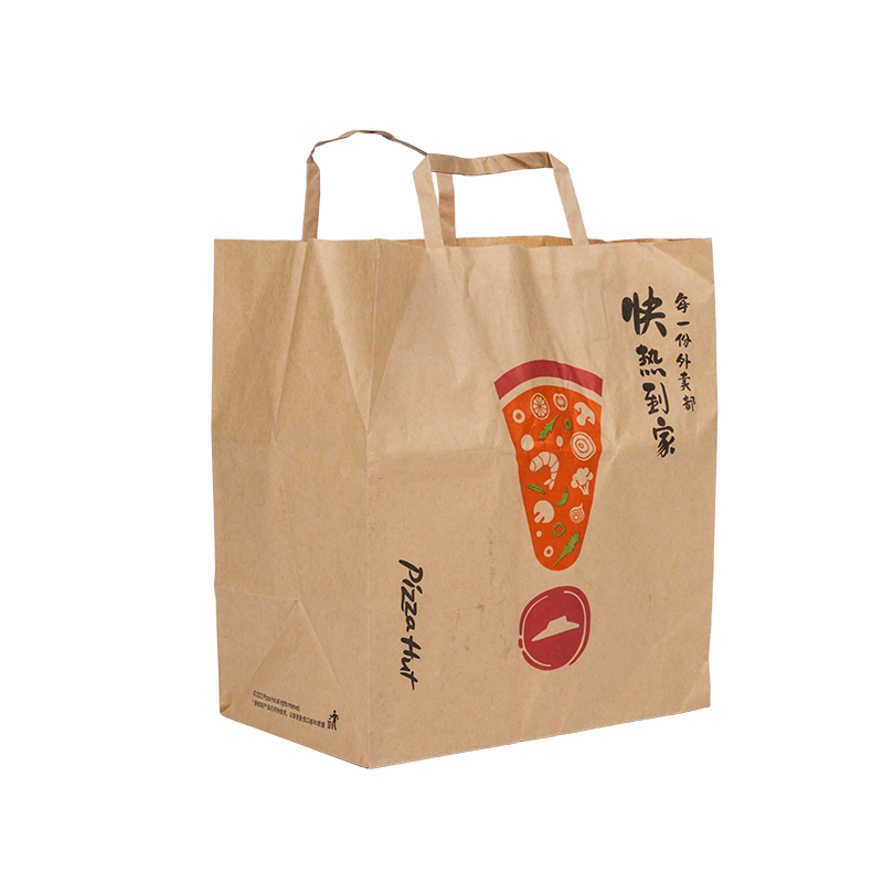 Vandafvisende håndtag kraft/hvid pap kagebærepose