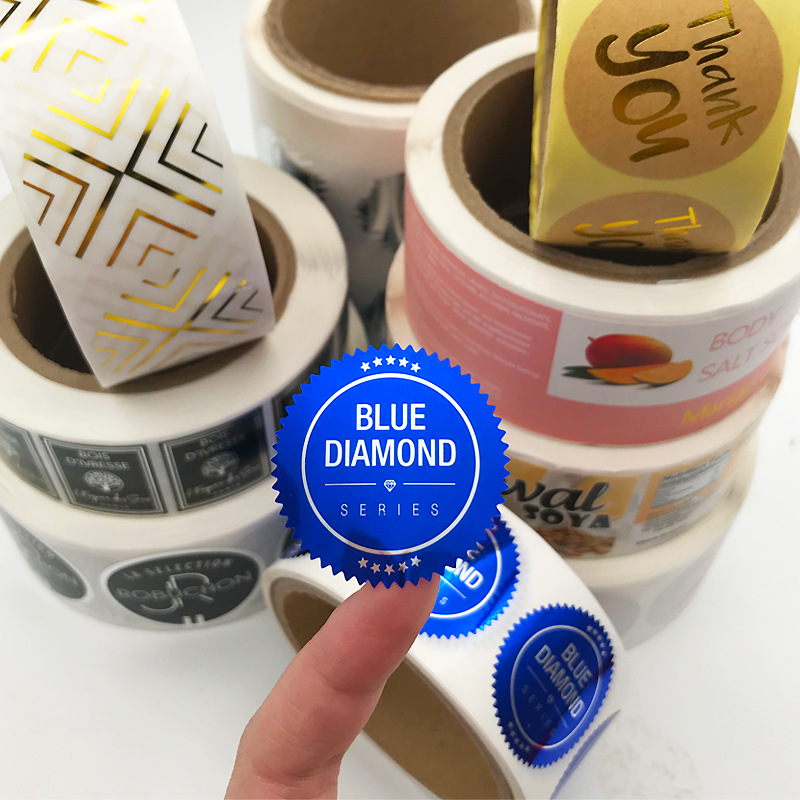 Bestrøget papir selvklæbende etiket