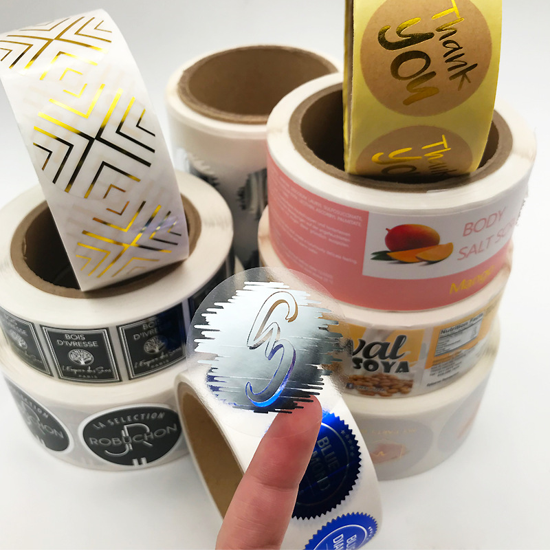 Bestrøget papir selvklæbende etiket