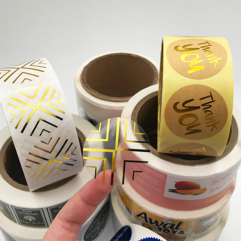 Bestrøget papir selvklæbende etiket