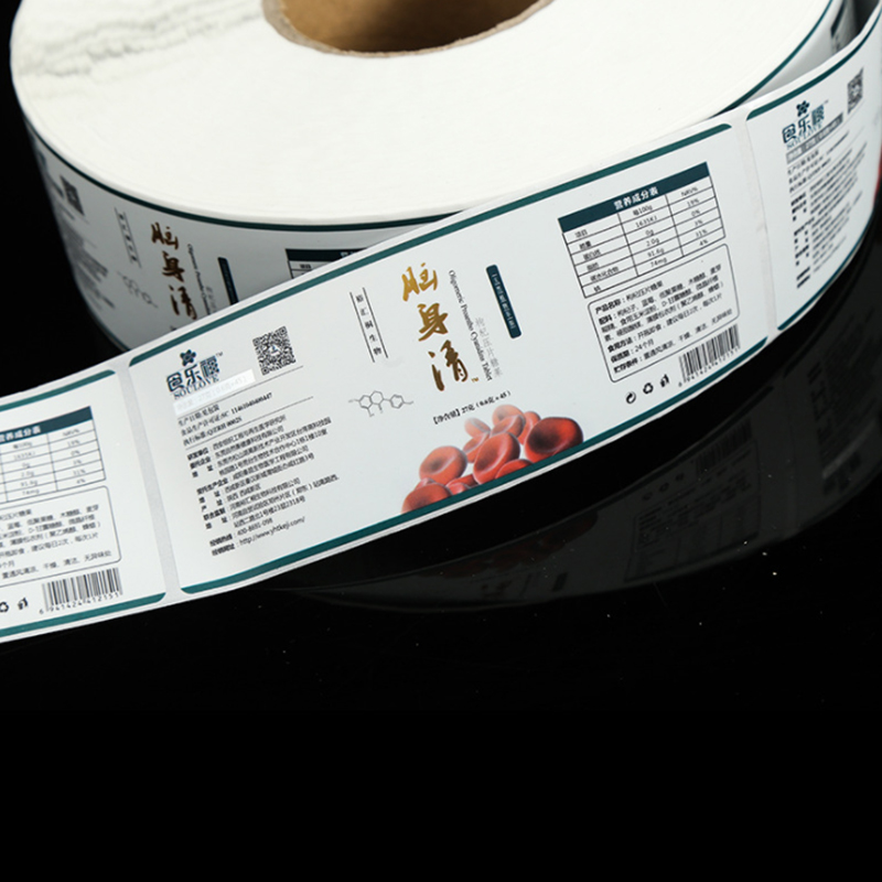 Selvklæbende etiketter til kosttilskud