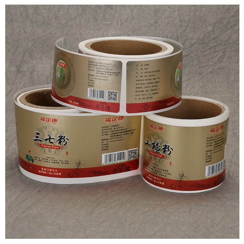 Selvklæbende etiketter til kosttilskud